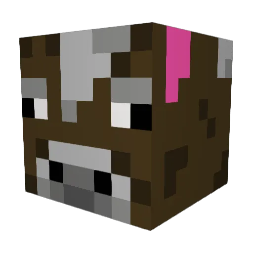 OrangeNerple Minecraft avatar head, 3D render