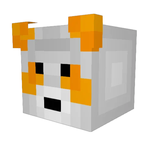 OrangePanda33 Minecraft avatar head, 3D render