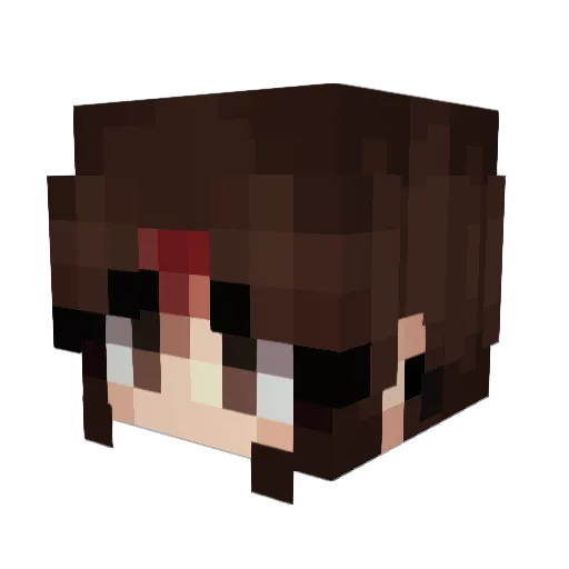 OrangePumpkinn Minecraft avatar head, 3D render
