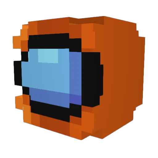 OrangeRunsThis Minecraft avatar head, 3D render