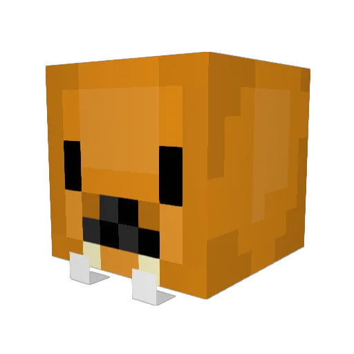 OrangeSeal2020 Minecraft avatar head, 3D render