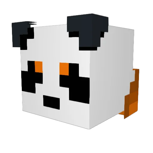 OrangeVinny Minecraft avatar head, 3D render