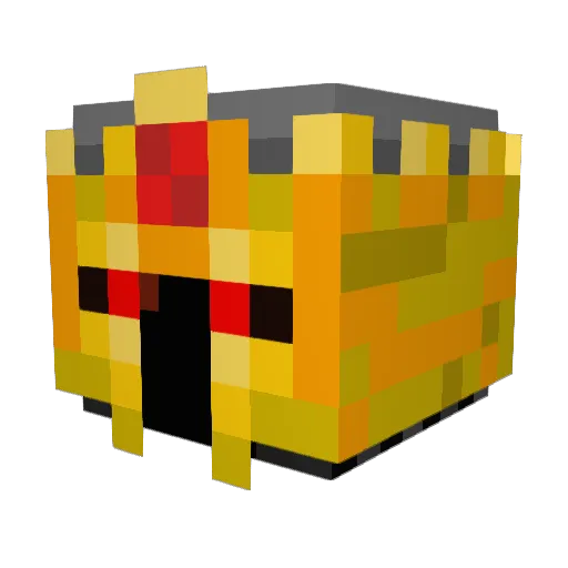 Orange_Emperor Minecraft avatar head, 3D render