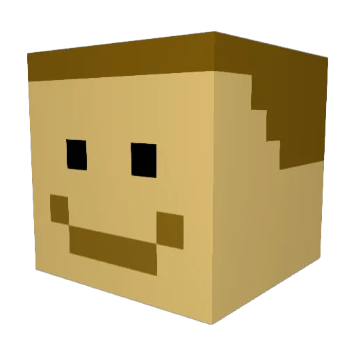 Orange_Juice2008 Minecraft avatar head, 3D render