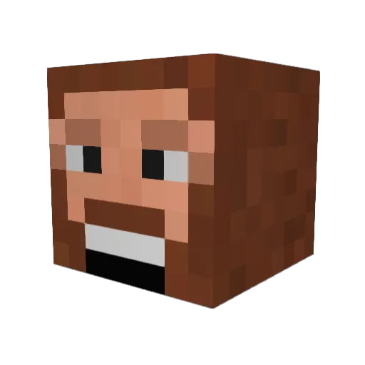 Orange_Murder Minecraft avatar head, 3D render
