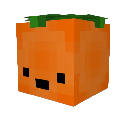 Orange_Slicec Minecraft avatar head, 3D render