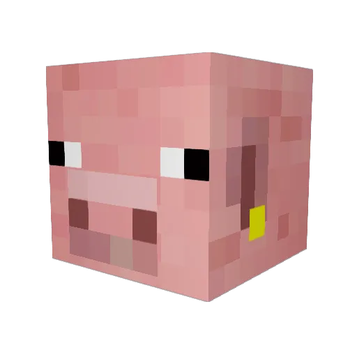Orange_cake Minecraft avatar head, 3D render