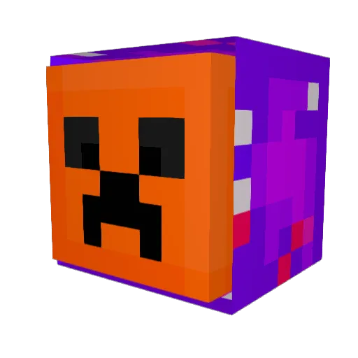 Orangeboy924 Minecraft avatar head, 3D render