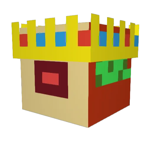 Orangeflamekid Minecraft avatar head, 3D render