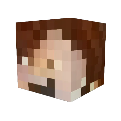 Orangeguy24 Minecraft avatar head, 3D render