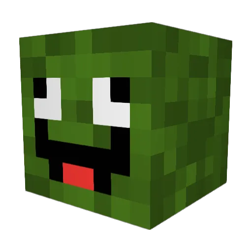 OrangenJam Minecraft avatar head, 3D render