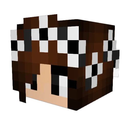 OrangenSafti Minecraft avatar head, 3D render