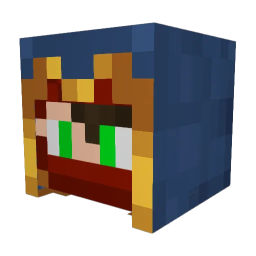 Orangen_4_Life Minecraft avatar head, 3D render