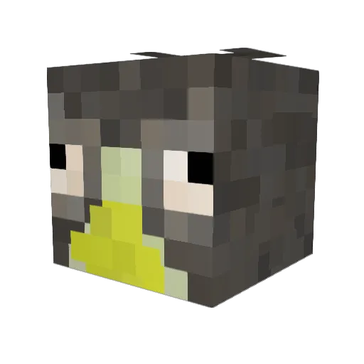 Orangensaft0604 Minecraft avatar head, 3D render