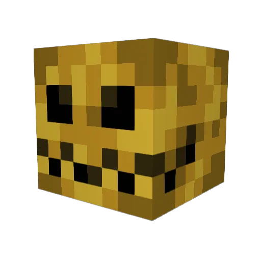 Orangetanza Minecraft avatar head, 3D render