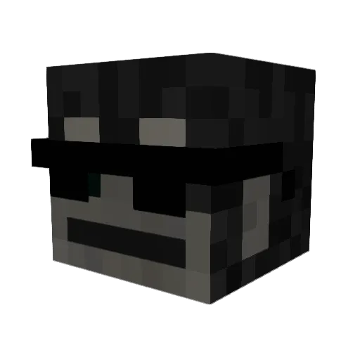 Orangeutan60 Minecraft avatar head, 3D render
