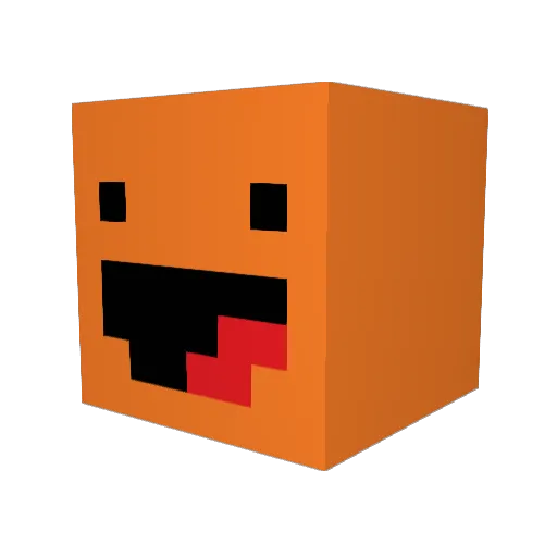 Orangin170 Minecraft avatar head, 3D render