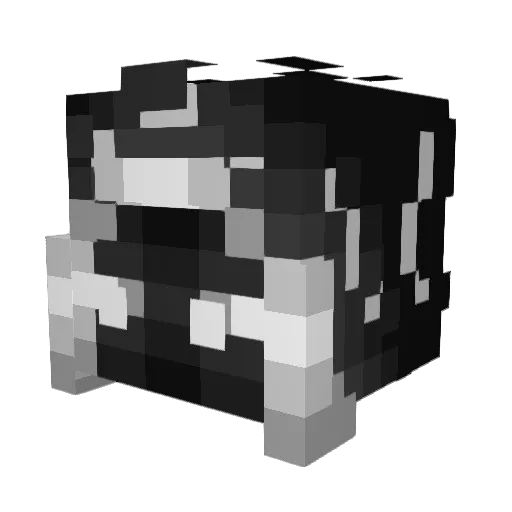 Oraniuk Minecraft avatar head, 3D render