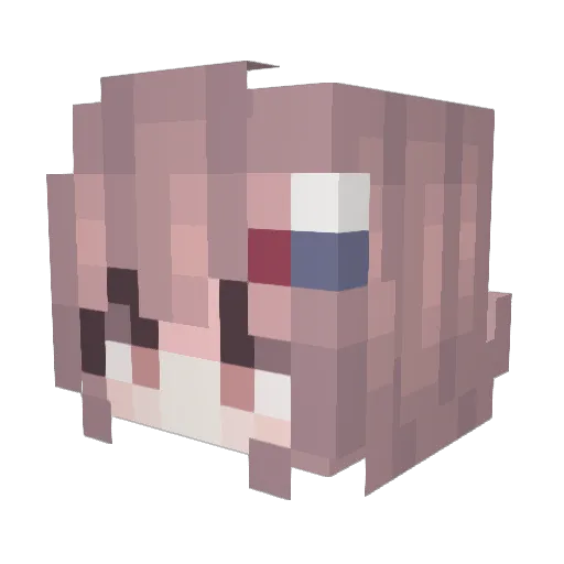 Oranlime Minecraft avatar head, 3D render