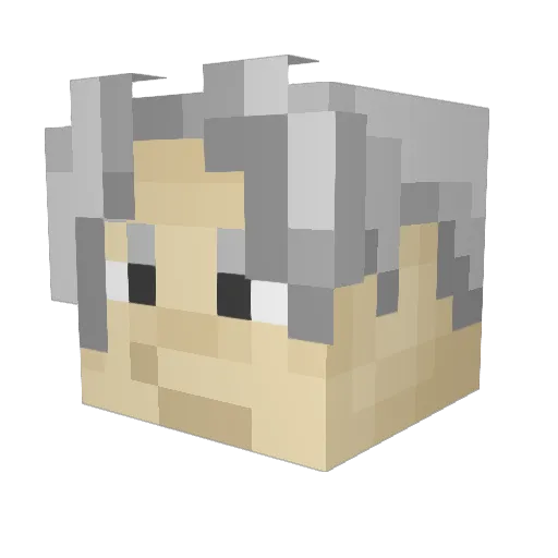 Orathan Minecraft avatar head, 3D render