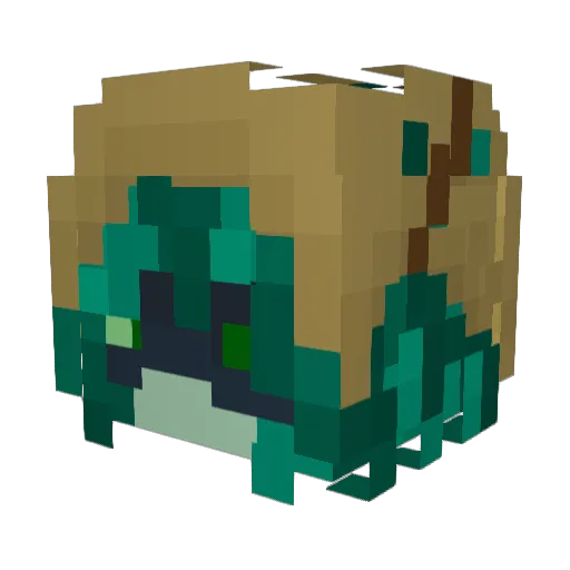 Oratual17 Minecraft avatar head, 3D render