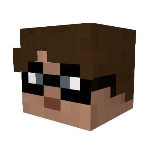 OrayBeyefendi Minecraft avatar head, 3D render