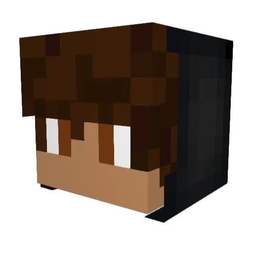 OrbDumb Minecraft avatar head, 3D render