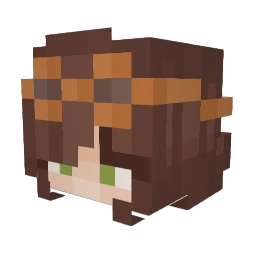 Orb_rat Minecraft avatar head, 3D render