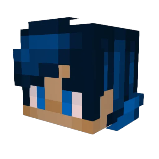 Orbeyofc Minecraft avatar head, 3D render