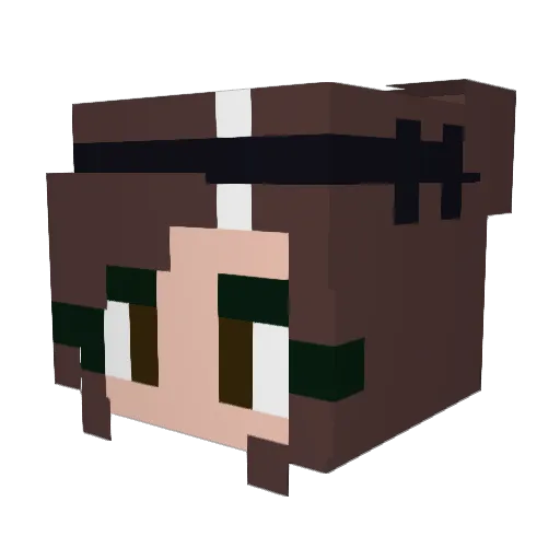 OrbichuelaMagica Minecraft avatar head, 3D render