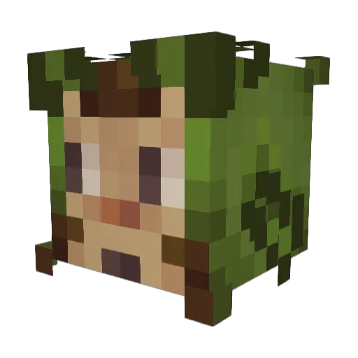 Orbit552 Minecraft avatar head, 3D render
