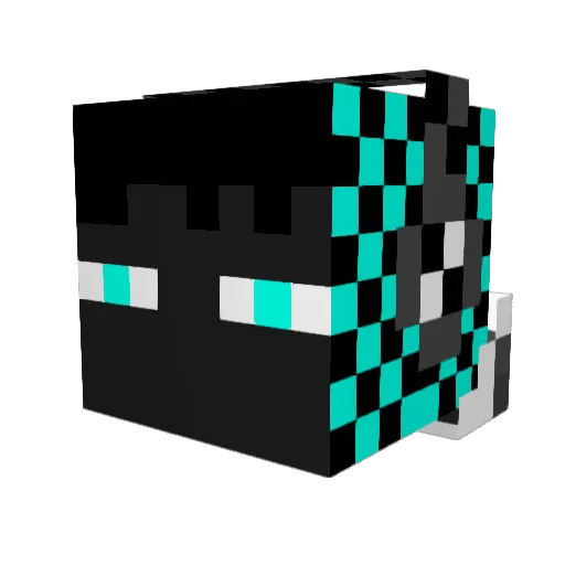 OrbitGum Minecraft avatar head, 3D render