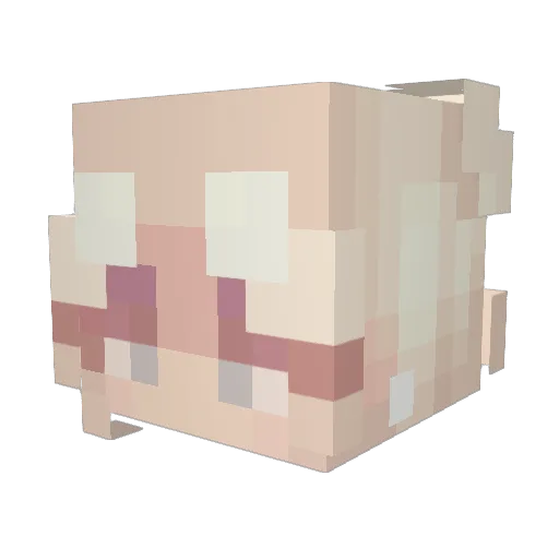 OrbitMint Minecraft avatar head, 3D render