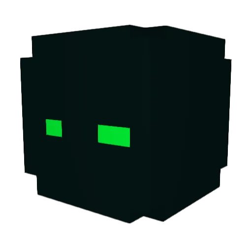 Orbital1369 Minecraft avatar head, 3D render