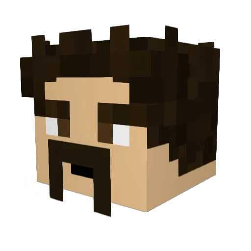 OrbitalFilms_YT Minecraft avatar head, 3D render