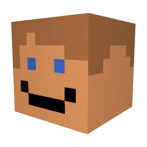 OrbitalLace2550 Minecraft avatar head, 3D render
