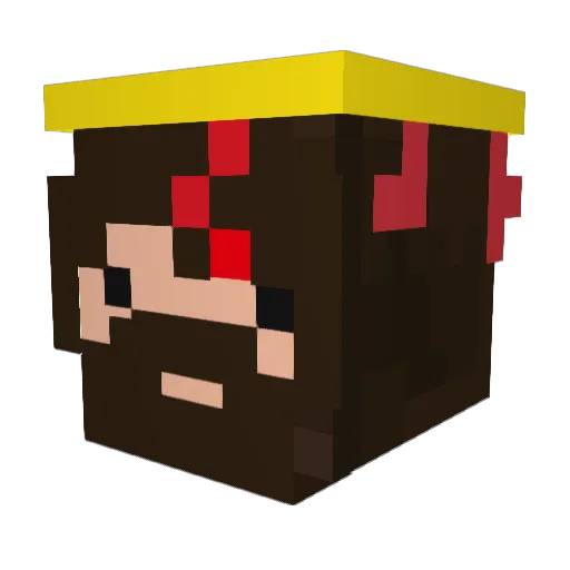 OrbitalOctopi Minecraft avatar head, 3D render