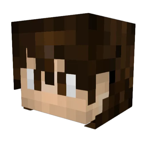 Orbitamus Minecraft avatar head, 3D render