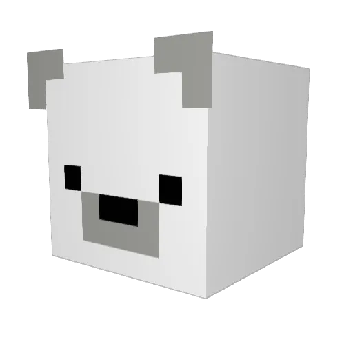 Orbitzify Minecraft avatar head, 3D render