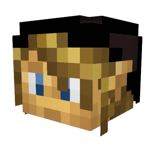 OrcMar Minecraft avatar head, 3D render