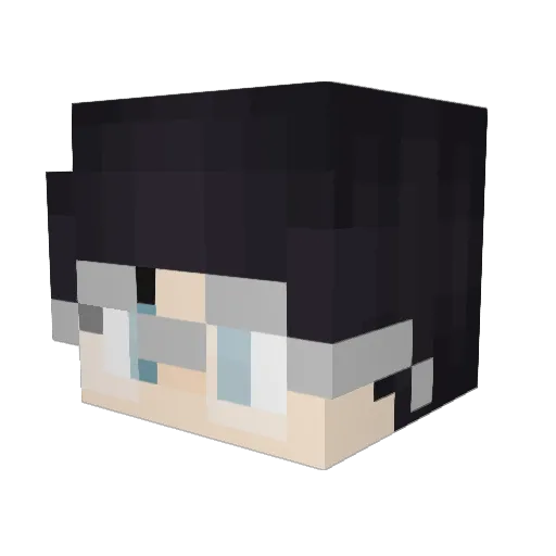 OrcPeon67 Minecraft avatar head, 3D render