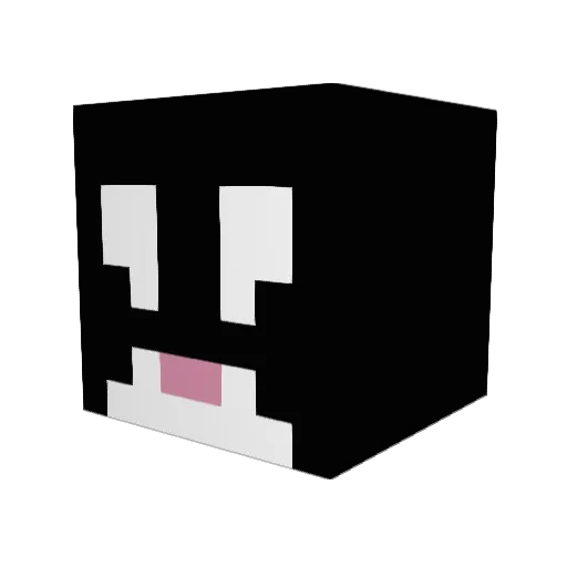 Orca62 Minecraft avatar head, 3D render