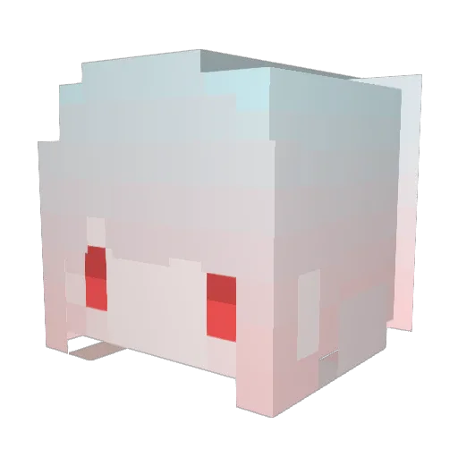 OrcaTW Minecraft avatar head, 3D render