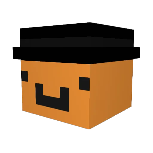 Orcas_ Minecraft avatar head, 3D render