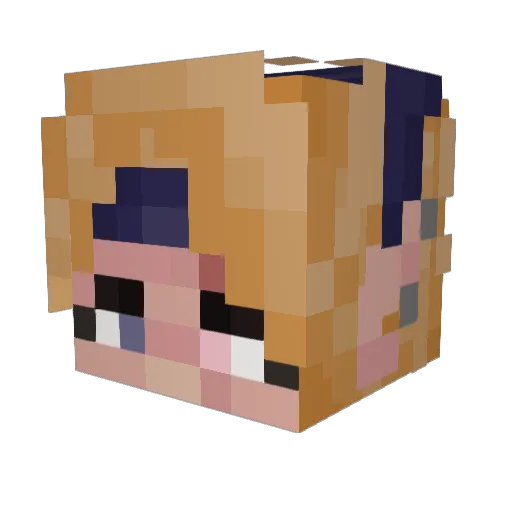 Orchidee__ Minecraft avatar head, 3D render