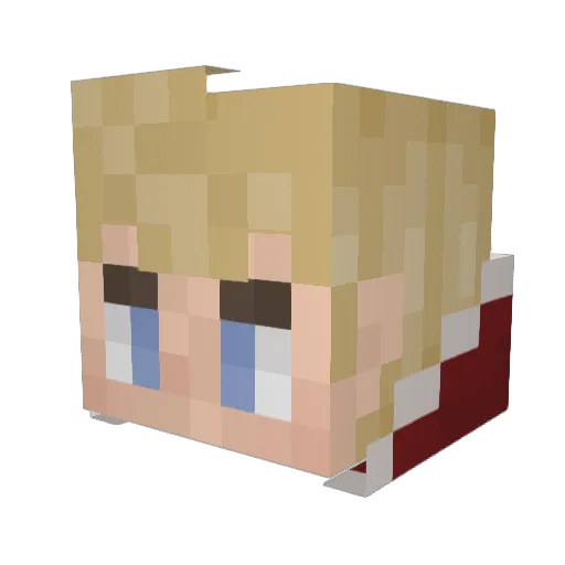 Orcovious Minecraft avatar head, 3D render