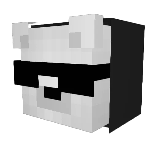 OrcusE Minecraft avatar head, 3D render