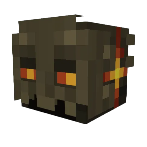 Orcwithabazooka Minecraft avatar head, 3D render