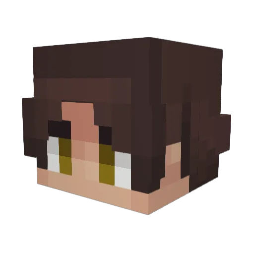 Ordecai Minecraft avatar head, 3D render