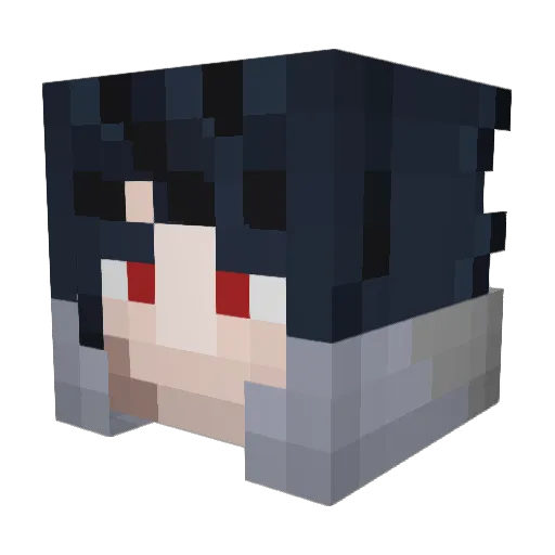 Ordeer Minecraft avatar head, 3D render